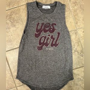 Gray burn boot camp tank